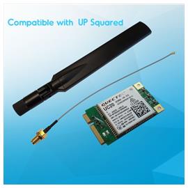 Mini PCIe 3G module kit for UP² with SIM card slot, RF Cable (15 cm), LTE Full band antenna