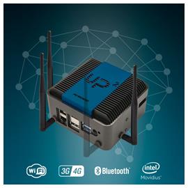 UP Squared AI Edge X System powered by Intel x7-E3950 SoC, 8GB RAM, 64GB eMMC, WiFi+LTE+EMEA