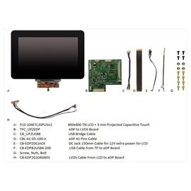 10,4-inch Display TFT 800x600 + PCAP touchscreen with 3.0mm glass and black border