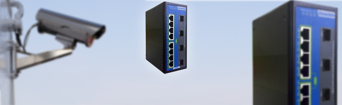 8+4Gbit port managed industrial PoE switch